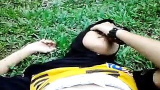 Aasami girl, forest fuck